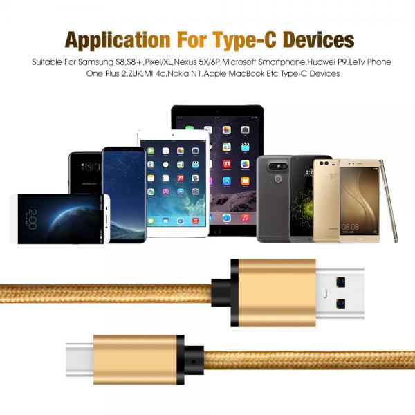 Picture of USB 3.0 Type C cable yellow